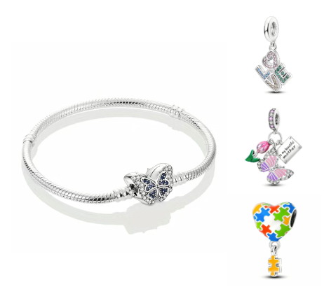 Bracelet (7 modèles/ 4 tailles au choix) + un pendentif au choix, prix spécial ensemble