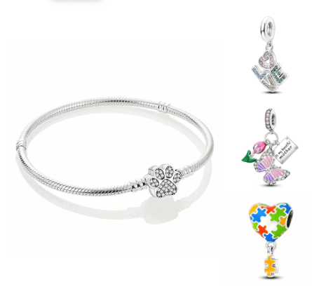 Bracelet (7 modèles/ 4 tailles au choix) + un pendentif au choix, prix spécial ensemble