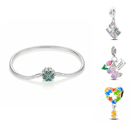 Bracelet (7 modèles/ 4 tailles au choix) + un pendentif au choix, prix spécial ensemble
