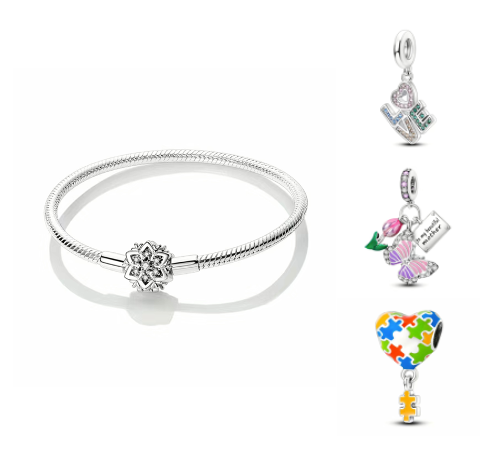 Bracelet (7 modèles/ 4 tailles au choix) + un pendentif au choix, prix spécial ensemble