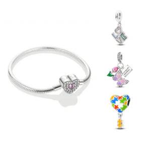 Bracelet (7 modèles/ 4 tailles au choix) + un pendentif au choix, prix spécial ensemble