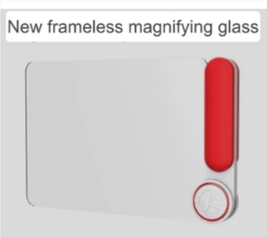Frameless large format rectangular magnifying glass, HD magnify glass, lightweight and anti-breakage