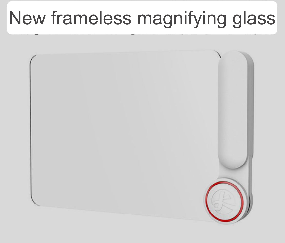 Frameless large format rectangular magnifying glass, HD magnify glass, lightweight and anti-breakage