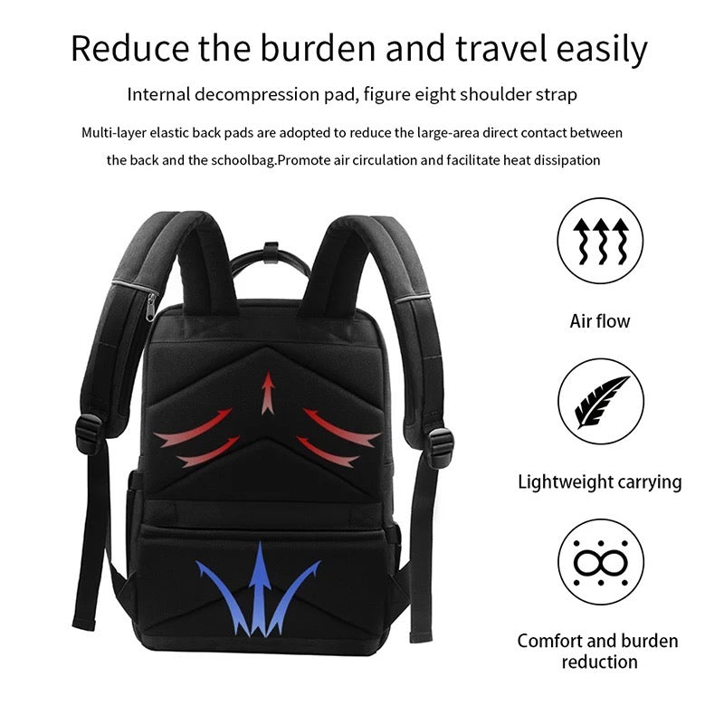 Sac à dos à l'empreinte digitale pour voyage/école/sport/loisir