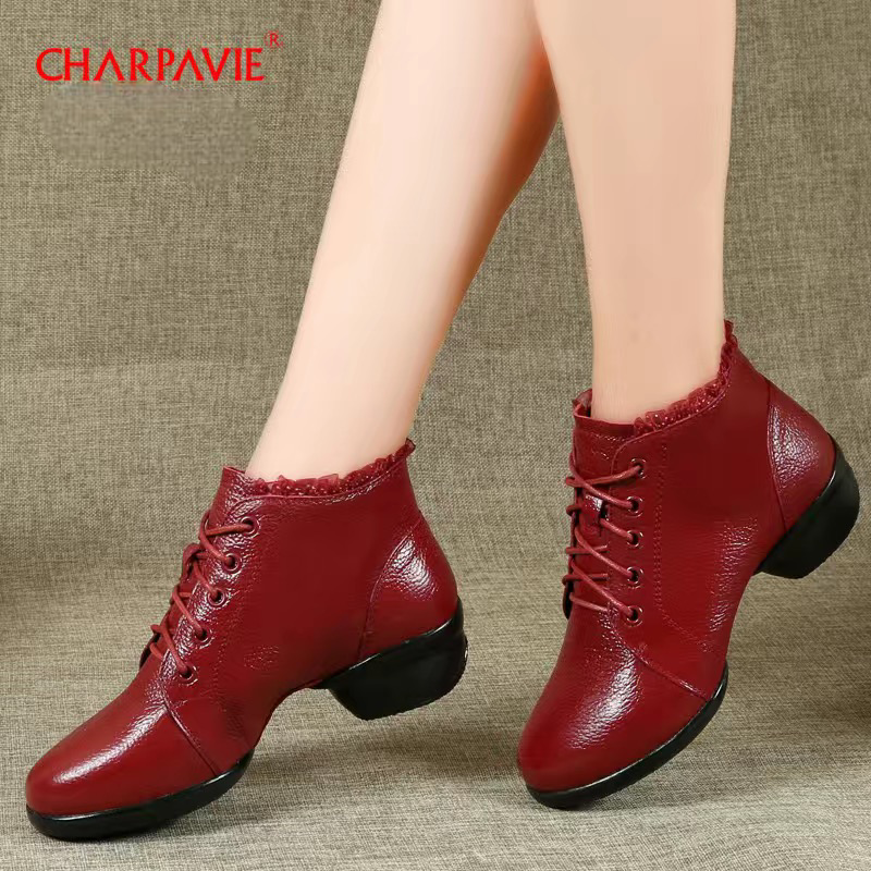 Chaussures en cuir de veau souple pour sport artistique et loisir de marche