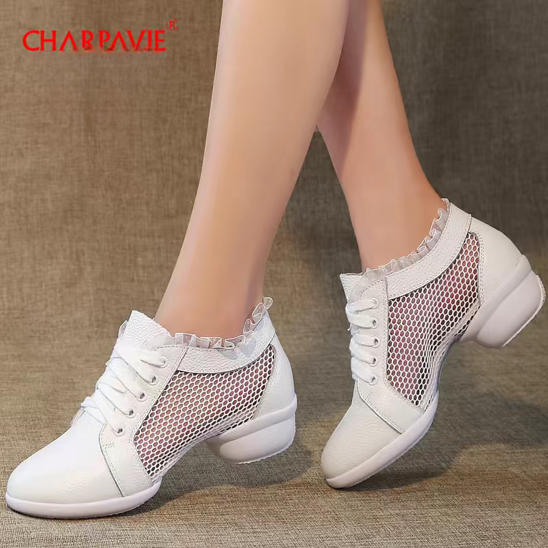Chaussures en cuir de veau souple pour sport artistique et loisir de marche