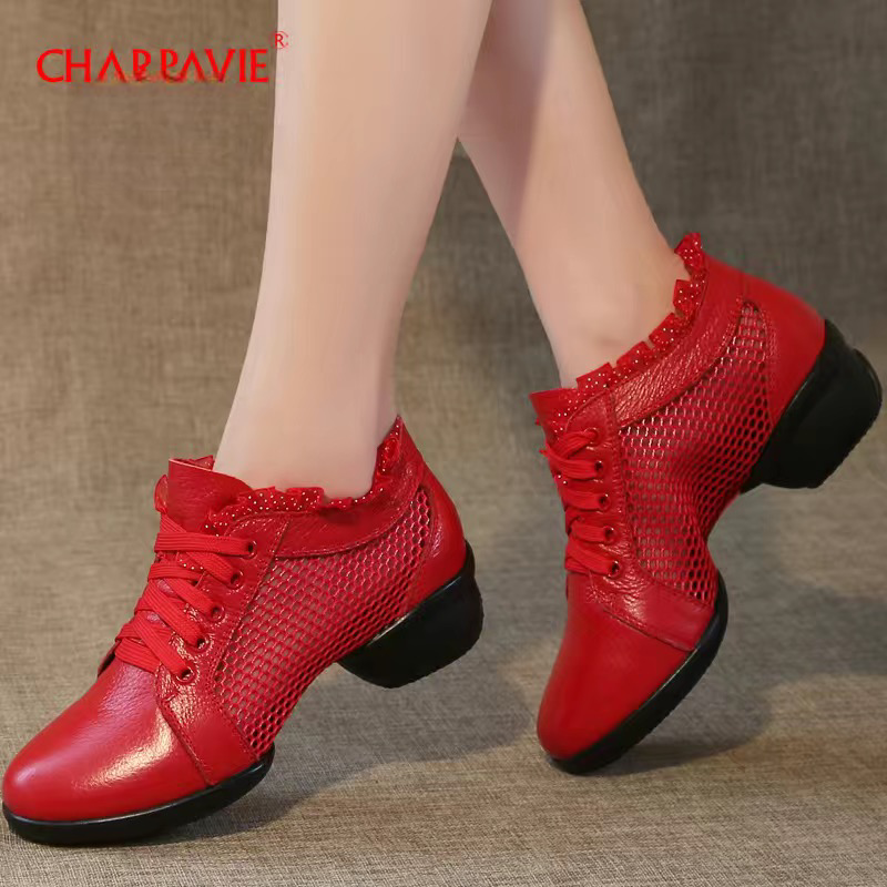 Chaussures en cuir de veau souple pour sport artistique et loisir de marche