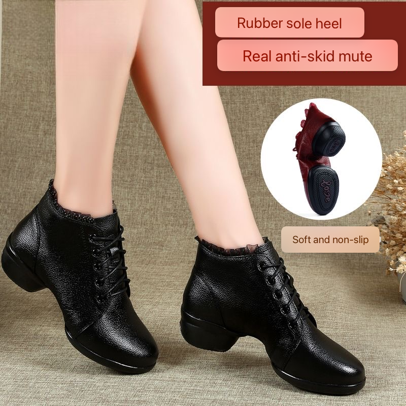 Chaussures en cuir de veau souple pour sport artistique et loisir de marche
