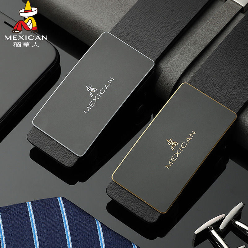 Ceinture de marque en cuir véritable pour Homme à boucle automatique 9 modèles