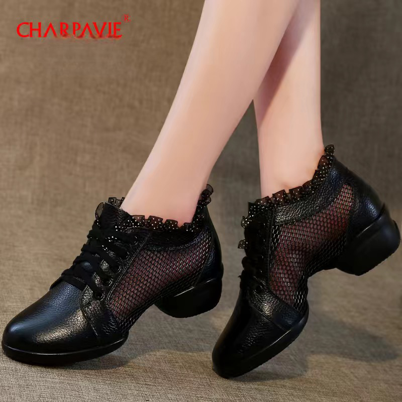 Chaussures en cuir de veau souple pour sport artistique et loisir de marche