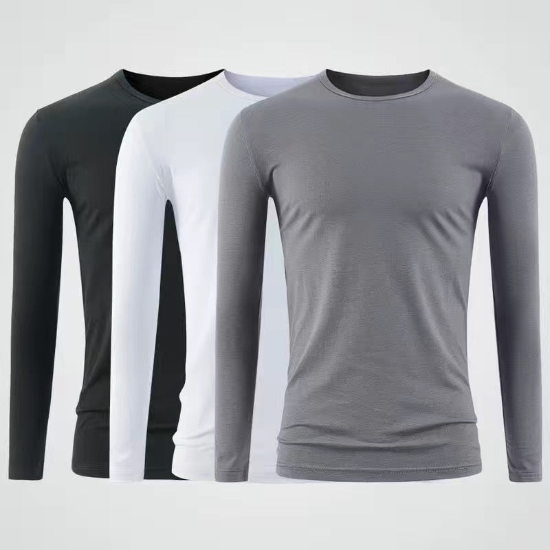 T-shirt en coton modal pour hommes, col rond