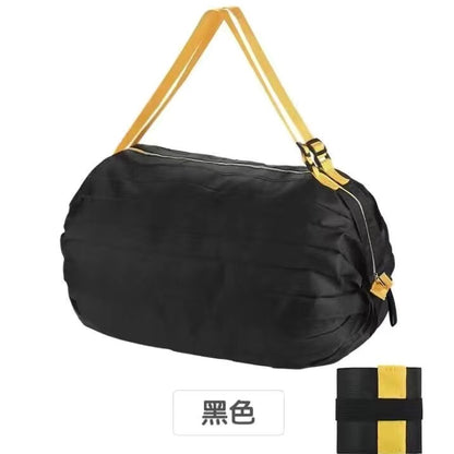 Foldable bag with semi-automatic closure for shopping and going out (purchase/price per 2)