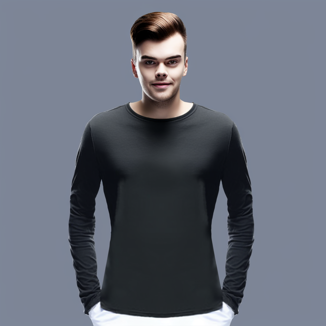 Cotton modal t-shirt for men, round neck